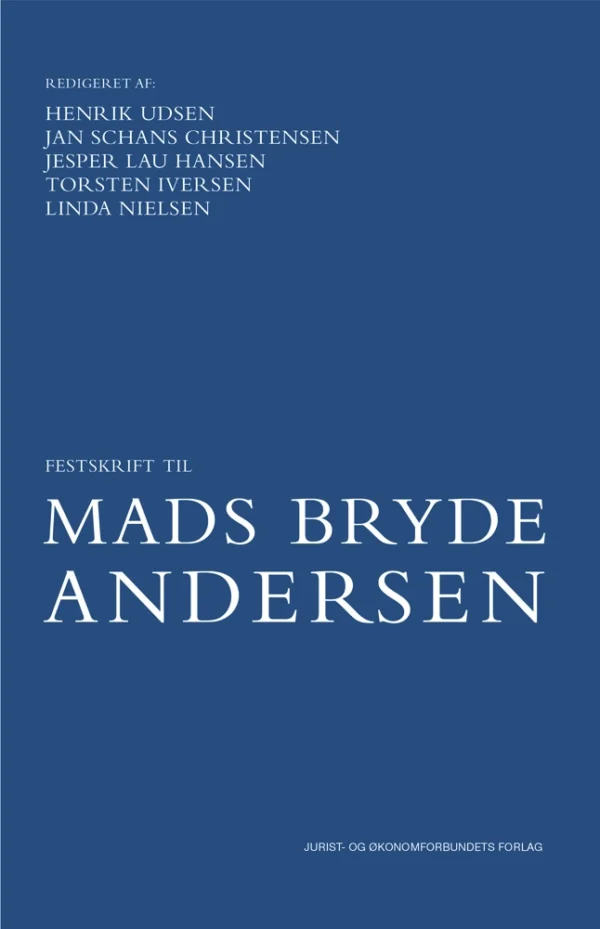 Festskrift til Mads Bryde Andersen