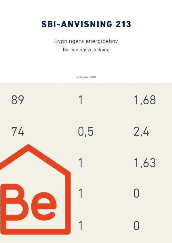 Anvisning 213: Bygningers energibehov