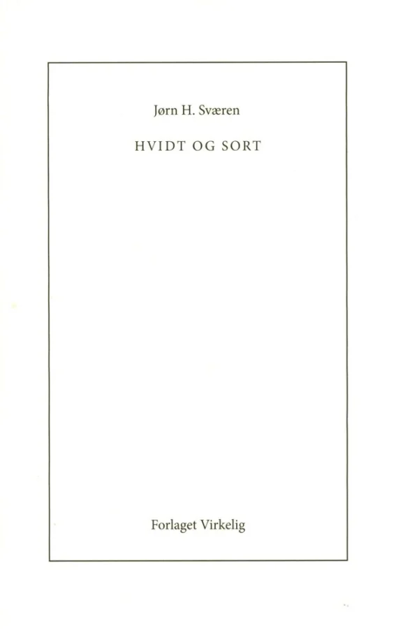 Hvidt og sort