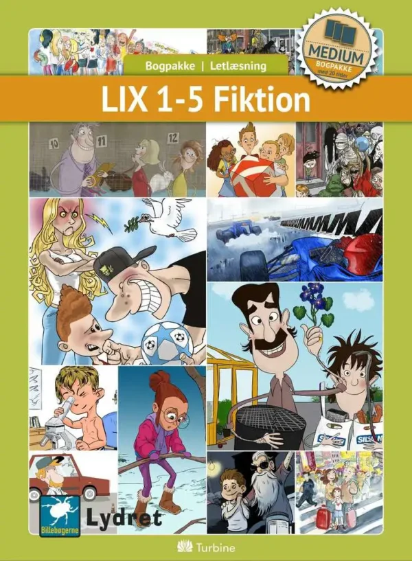 LIX 1-5 Fiktion (MEDIUM 20 bøger)