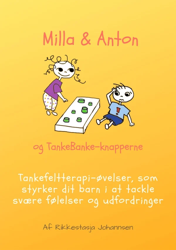 Milla & Anton og TankeBanke-knapperne