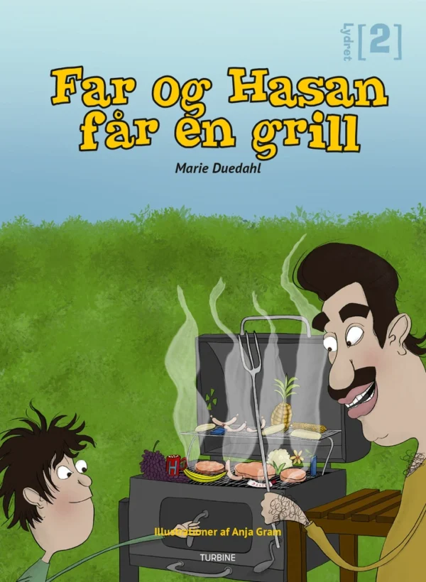 Far og Hasan får en grill