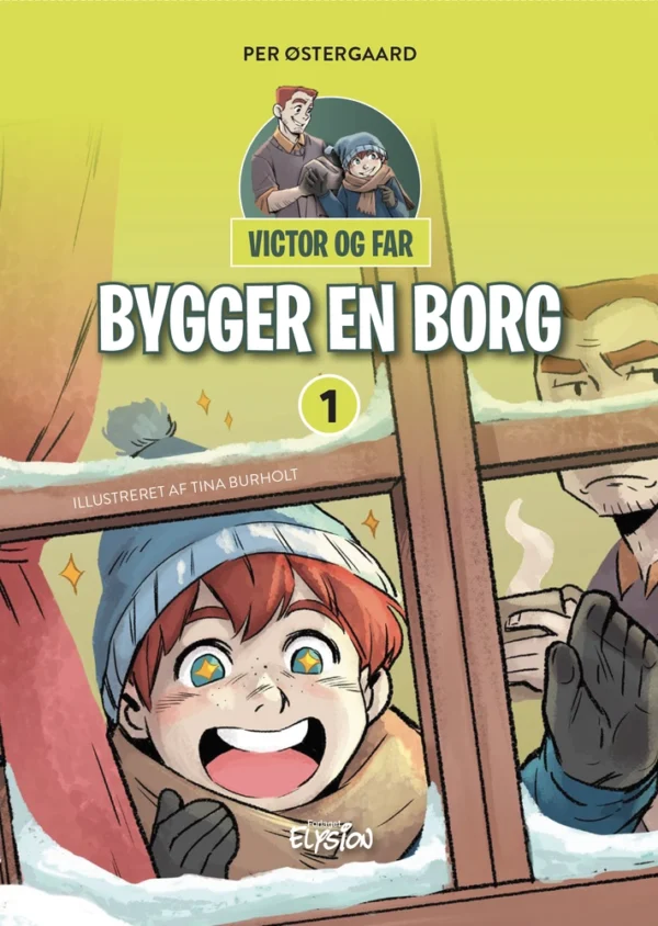 Victor og far bygger en borg