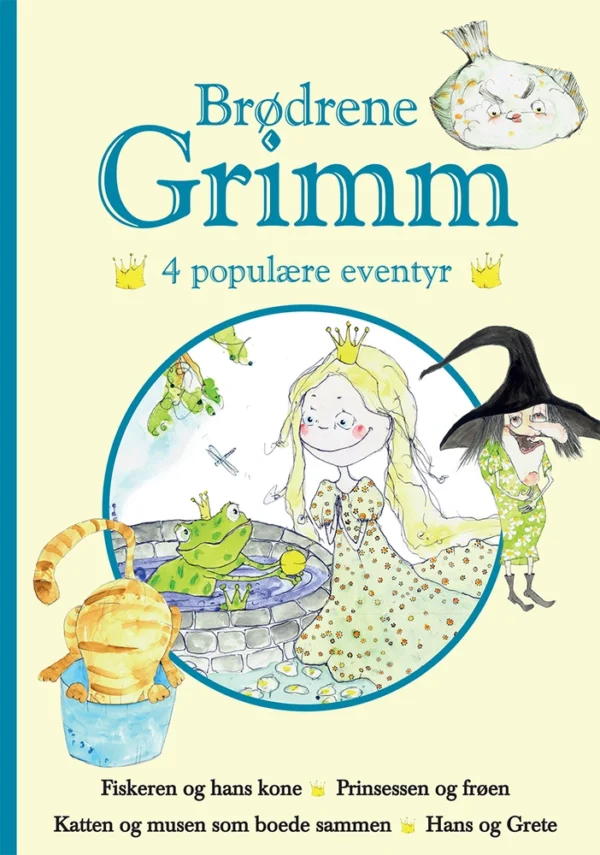 Brødrene Grimm - 4 populære eventyr Blå