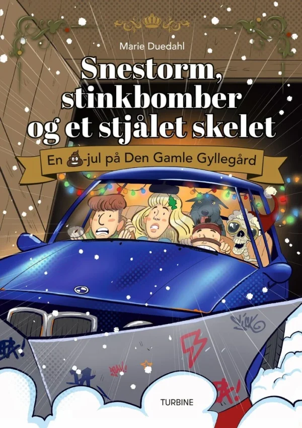 Snestorm, stinkbomber og et stjålet skelet  -  en lortejul på Den Gamle Gyllegård