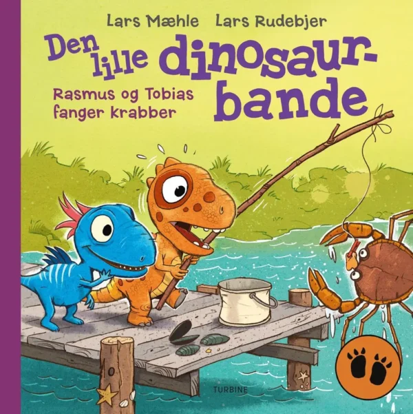 Den lille dinosaurbande  -  Rasmus og Tobias fanger krabber